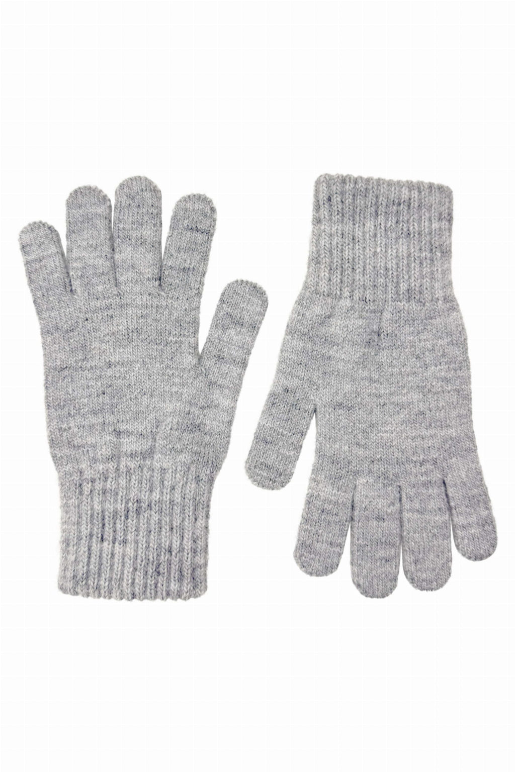 Damskie zimowe rękawiczki Rękawiczki-05 w kolorze szarym, wykonane z akrylu i poliamidu, idealne na chłodne dni | manufacture | Spironik.pl