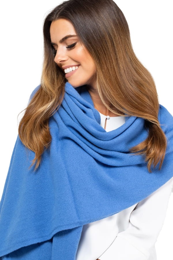 Model: Szalik-01, Kolor: niebieski, Skład materiału: 80% Wełna; 20% Poliamid, Przeznaczenie: Jesień/Zima, Wymiary(długość/szerokość): 180cm/65cm