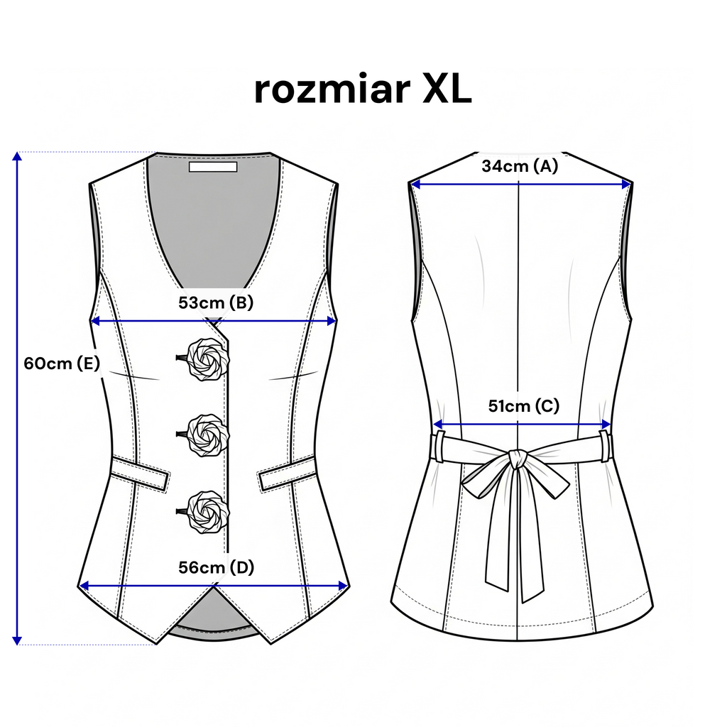 Modna kamizelka z kwiatowymi guzikami, która doda charakteru każdej stylizacji | Bastet | Spironik.pl