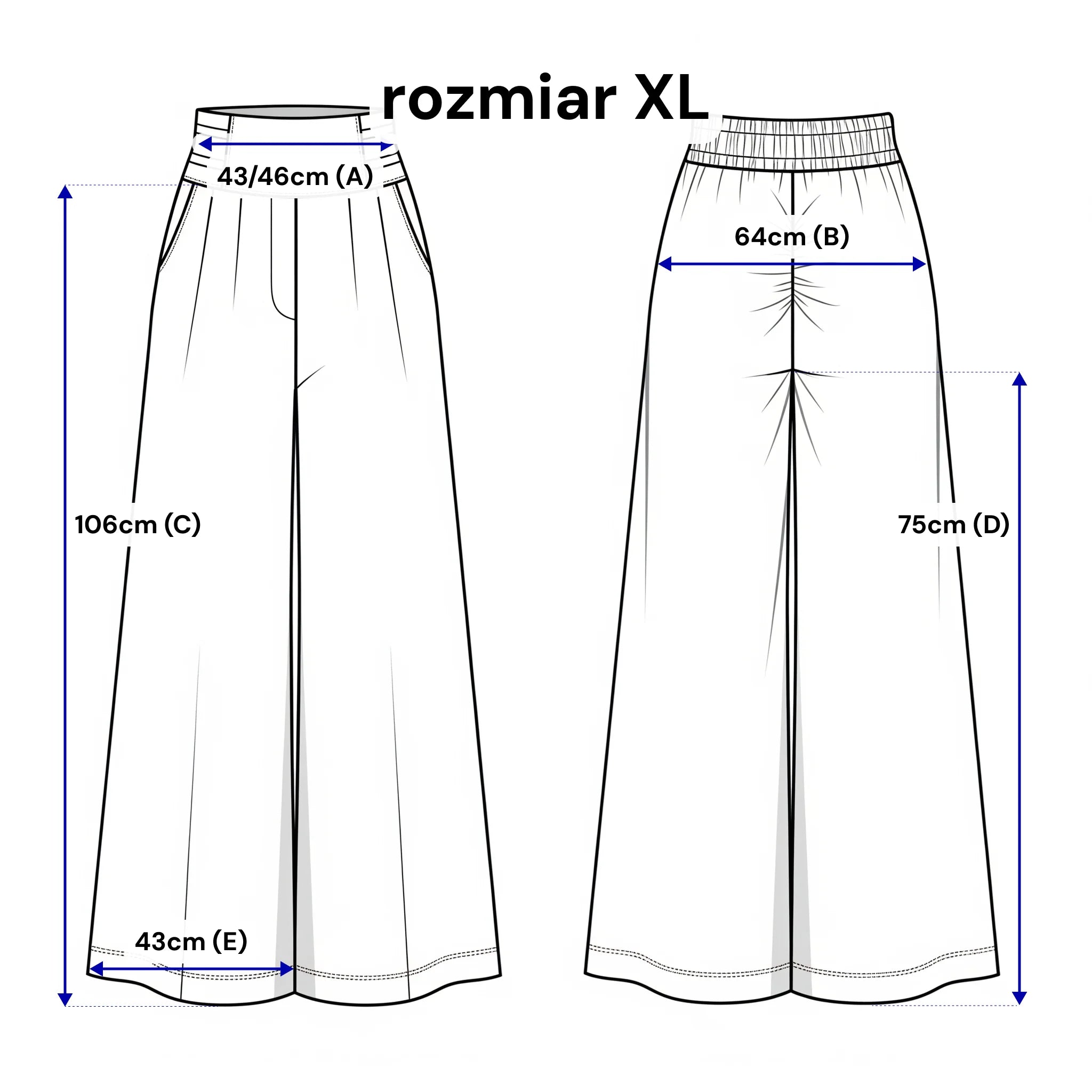 Szerokie spodnie damskie z zakładkami - elegancki fason z gumką w pasie. Kolor Jasny beż