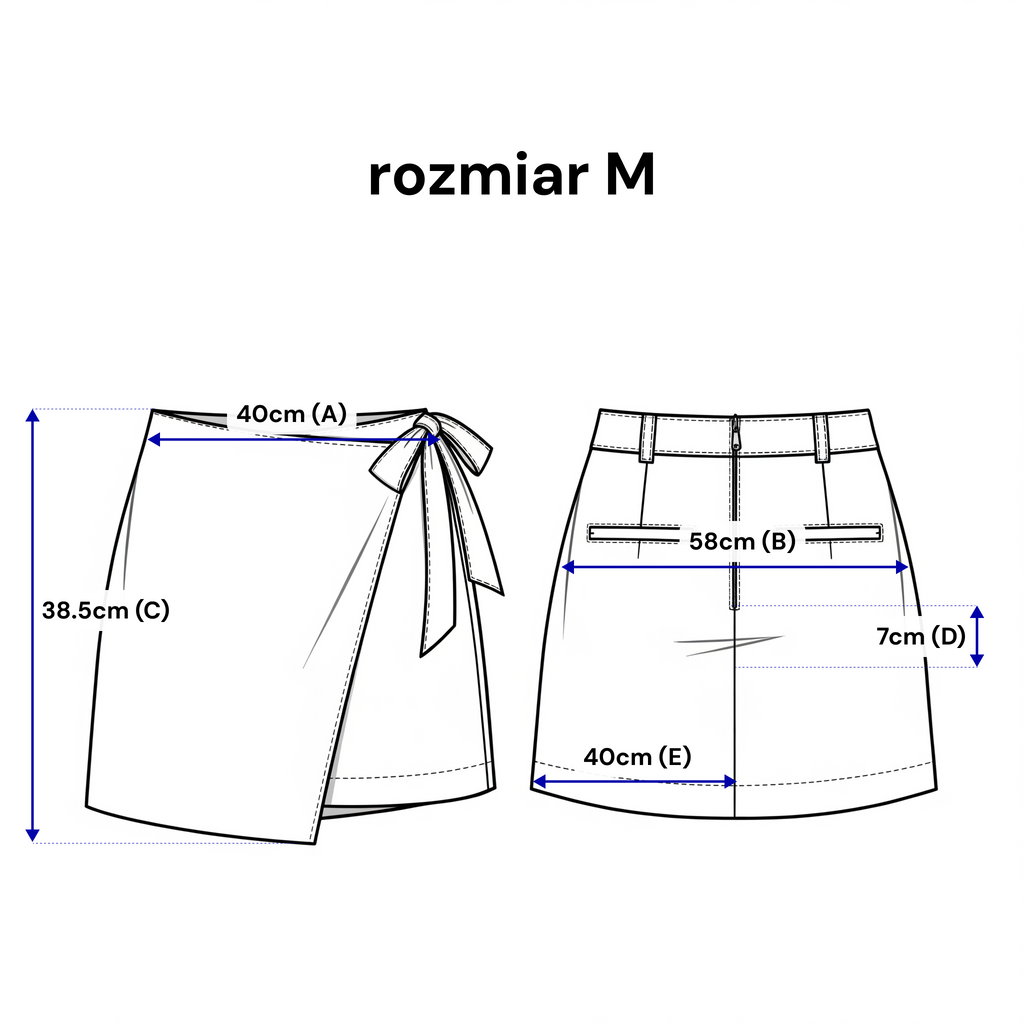 Asymetryczne spódnico-spodenki w kolorze jasnego beżu, idealne na romantyczne wyjścia | Bastet | Spironik.pl
