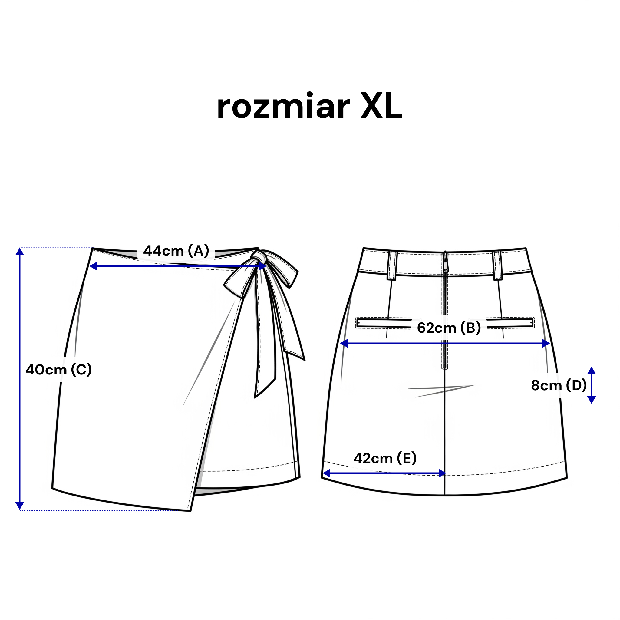 Spódnico-spodenki z regulowanym wiązaniem, wykonane z przewiewnego materiału wiskozowego | Bastet | Spironik.pl