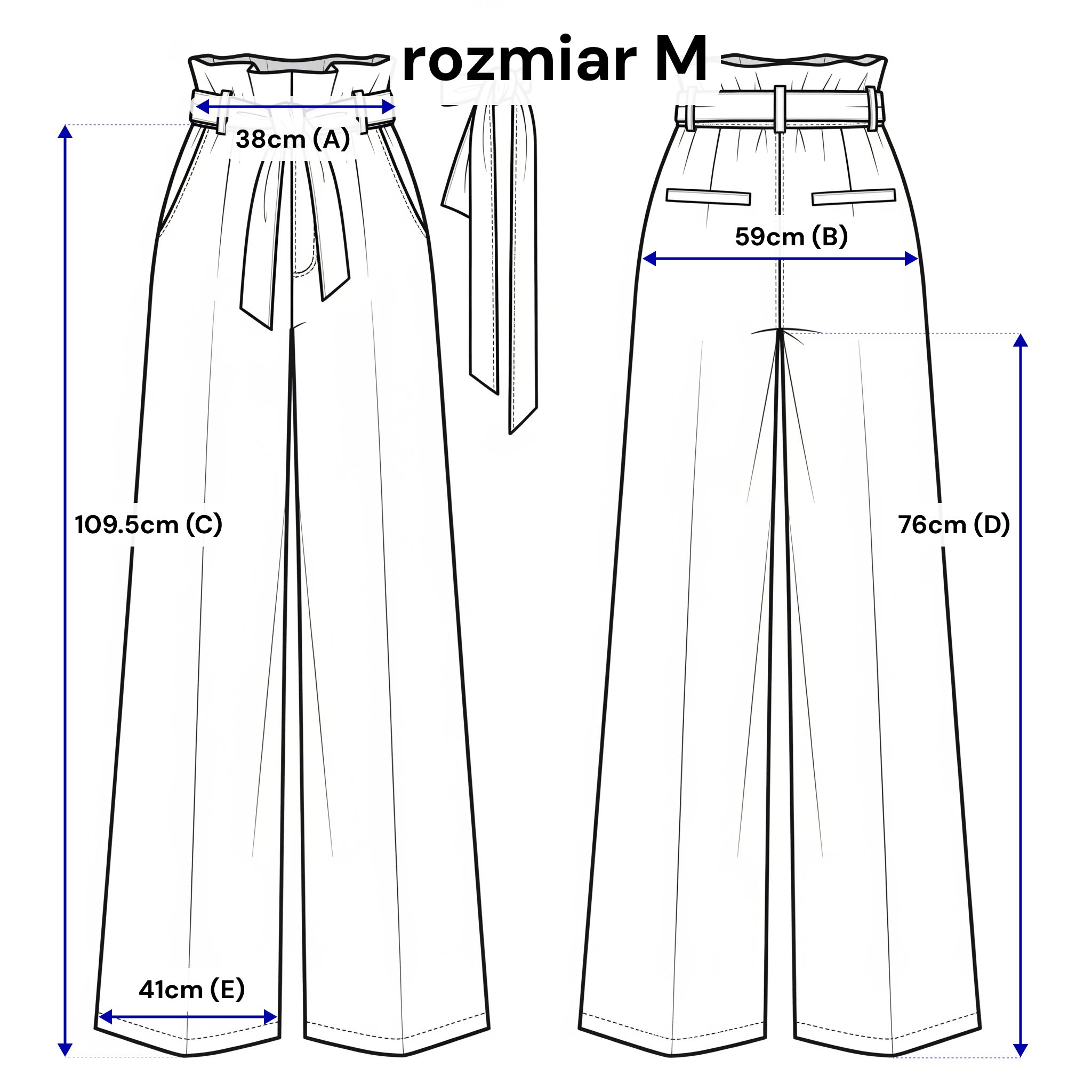 Wiskoza w składzie sprawia, że te szerokie spodnie są miękkie i przewiewne, idealne na każdą porę roku | Bastet | Spironik.pl