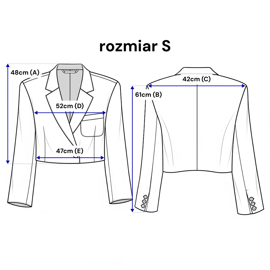 Luźny krój żakietu dwurzędowego w kolorze miętowym, doskonały do formalnych i casualowych stylizacji | Bastet | Spironik.pl