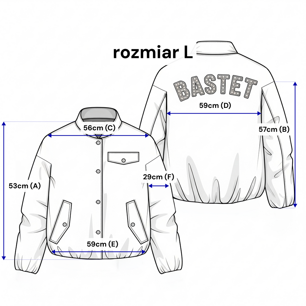 Bavlněná bomberová bunda s logem - stojáček, knoflíky a podšívka