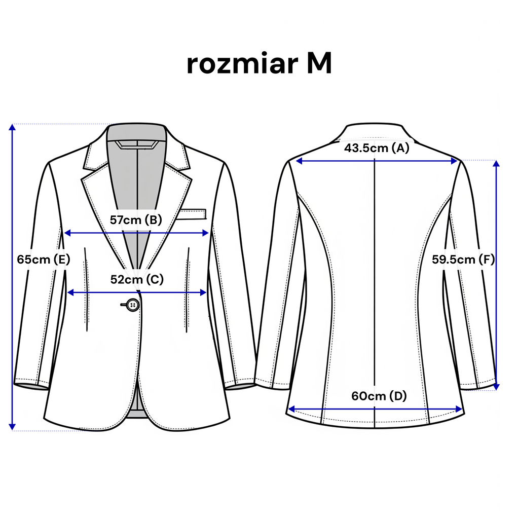 Błękitny żakiet z klapami, doskonały do eleganckich i casualowych stylizacji | Bastet | Spironik.pl