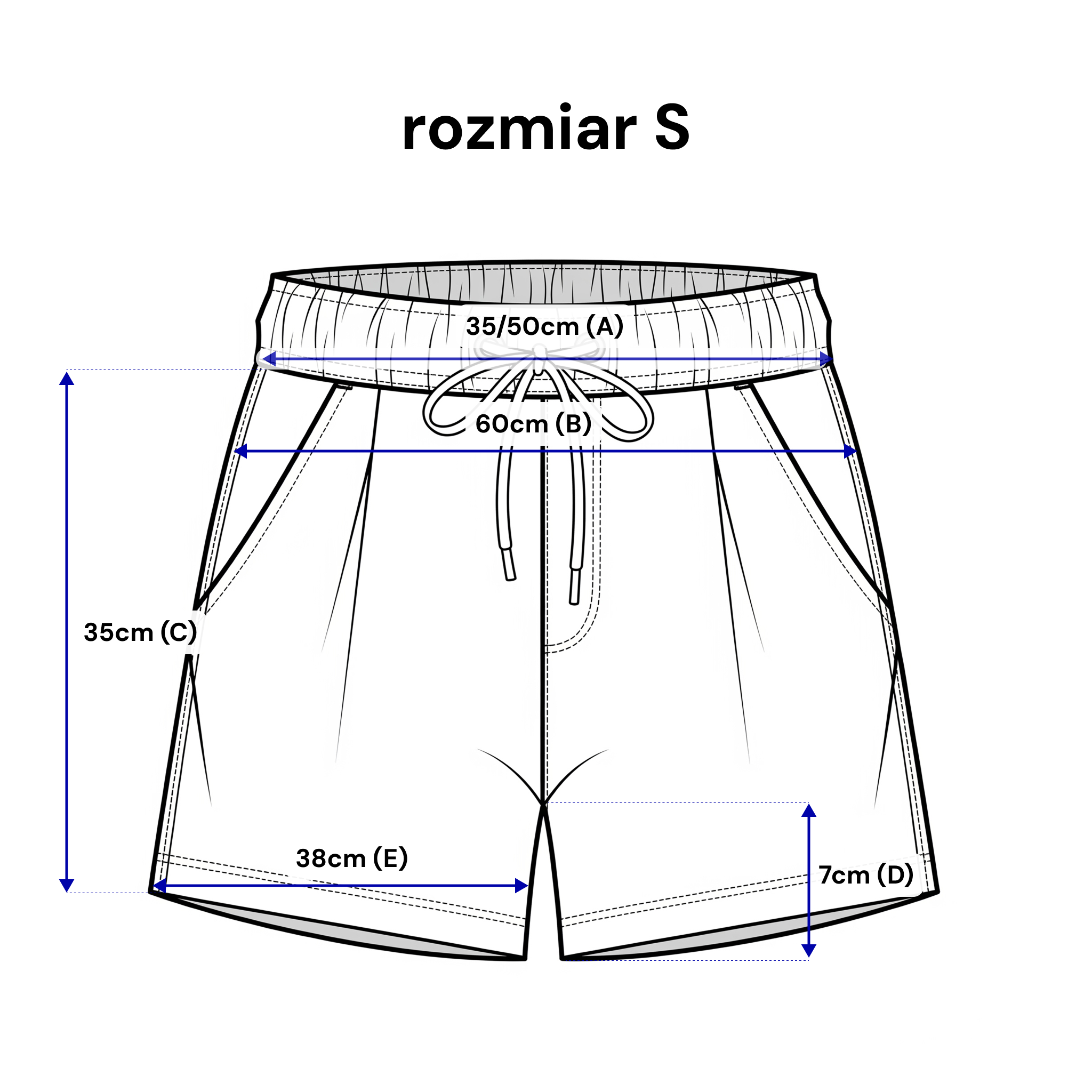 Wygodne spodenki dresowe z zakładkami, wpuszczane kieszenie i subtelne logowanie na nogawce | Bastet | Spironik.pl