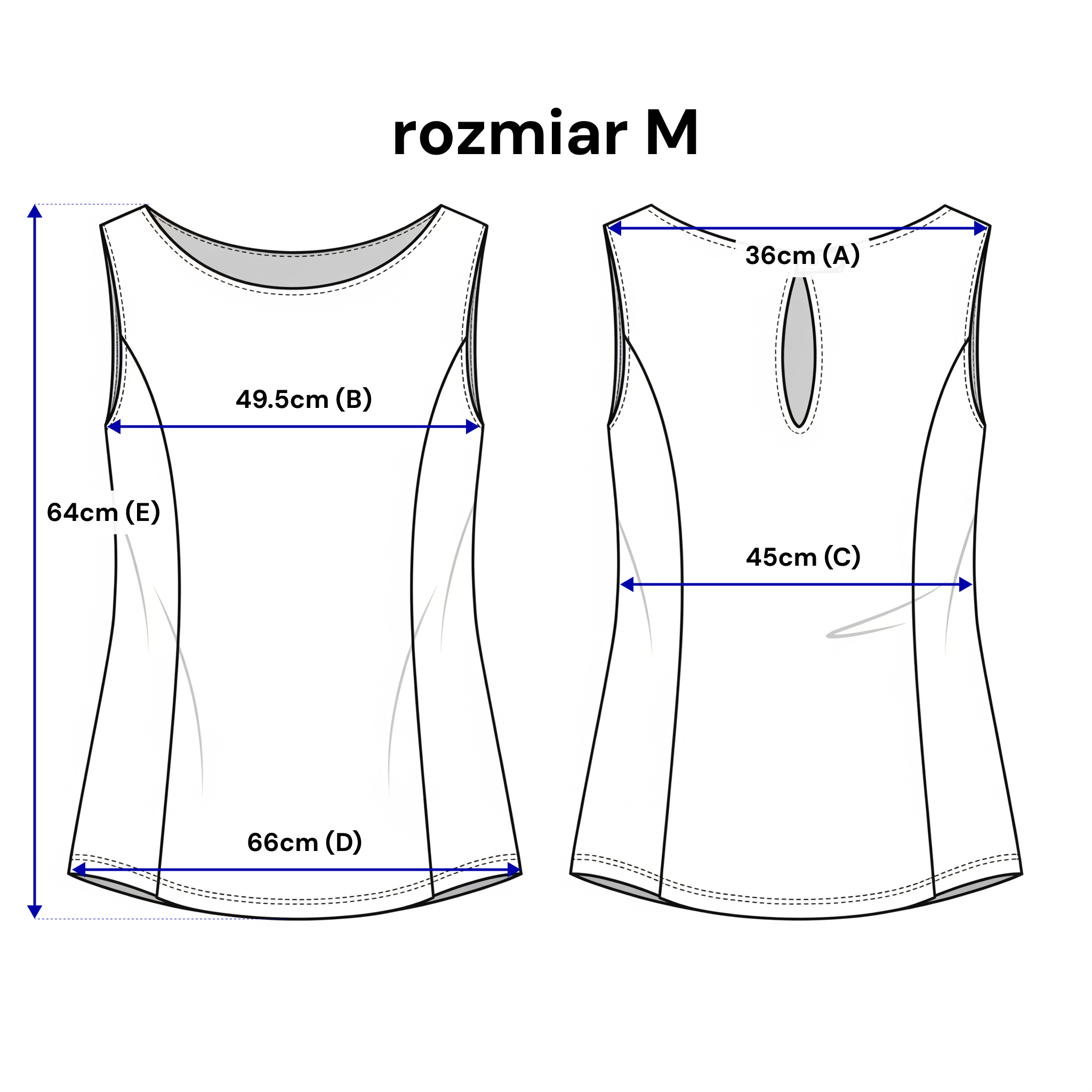 Błękitny top z delikatnym pęknięciem na plecach, zapinanym na guzik, dodający lekkości stylizacji | Bastet | Spironik.pl