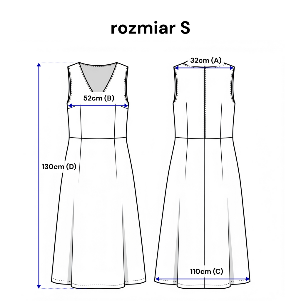 Luźna sukienka z kieszeniami, łącząca nowoczesny design z komfortem | Bastet | Spironik.pl