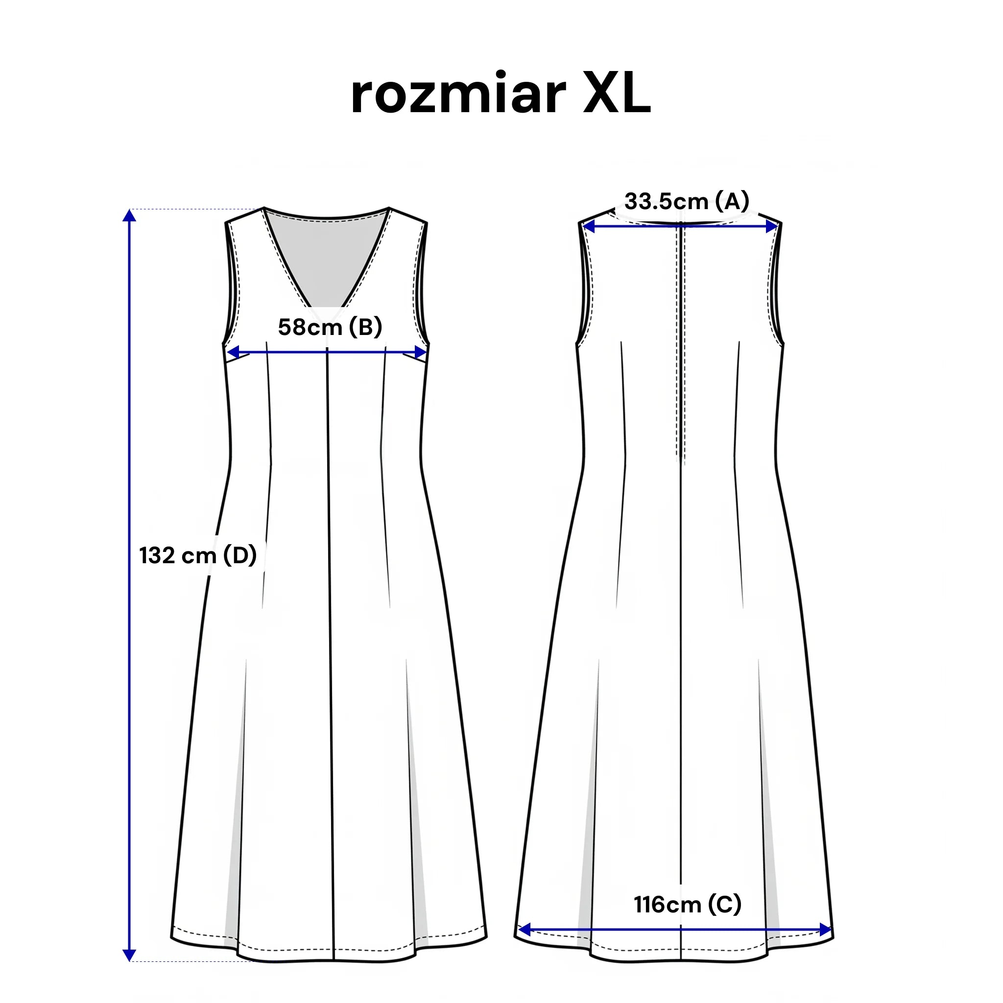 Luźna Sukienka midi z dekoltem w serek i kieszeniami. Kolor Jasny beż