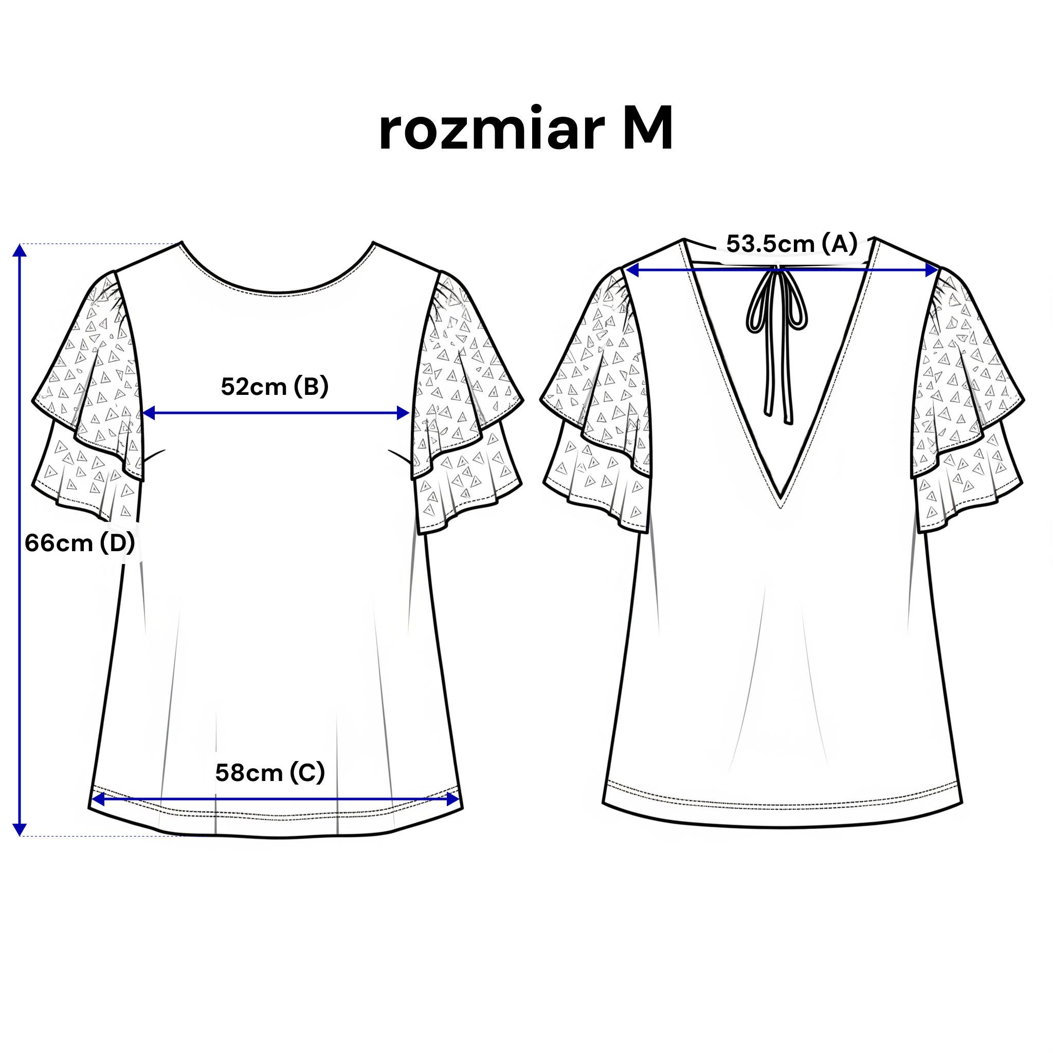 Czarna bluzka z falbanami, która doskonale komponuje się z jeansami i eleganckimi spódnicami | Bastet | Spironik.pl