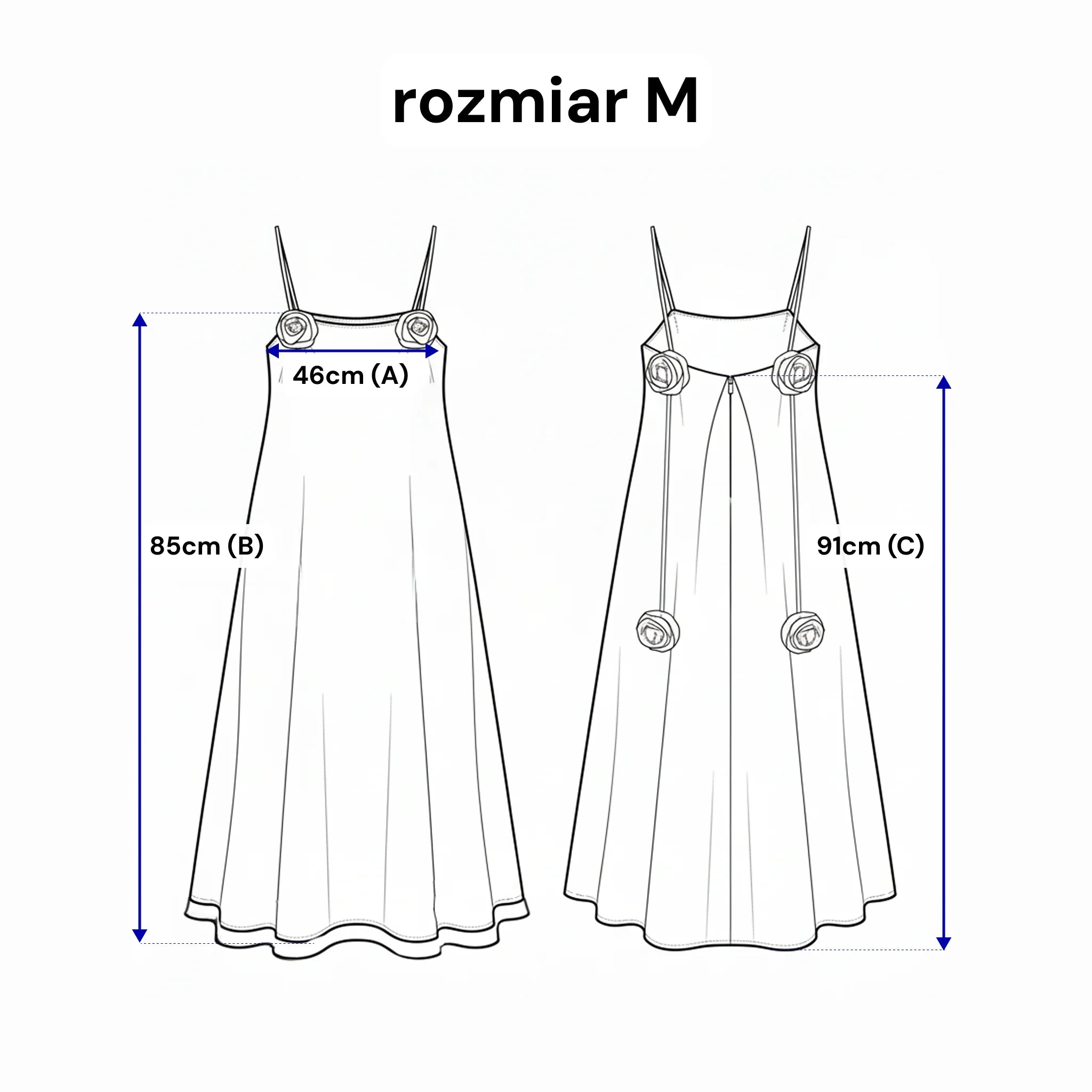 Sukienka na ramiączkach z różami - rozkloszowana z kontrafałdą i kieszeniami. Kolor Ciemny beż