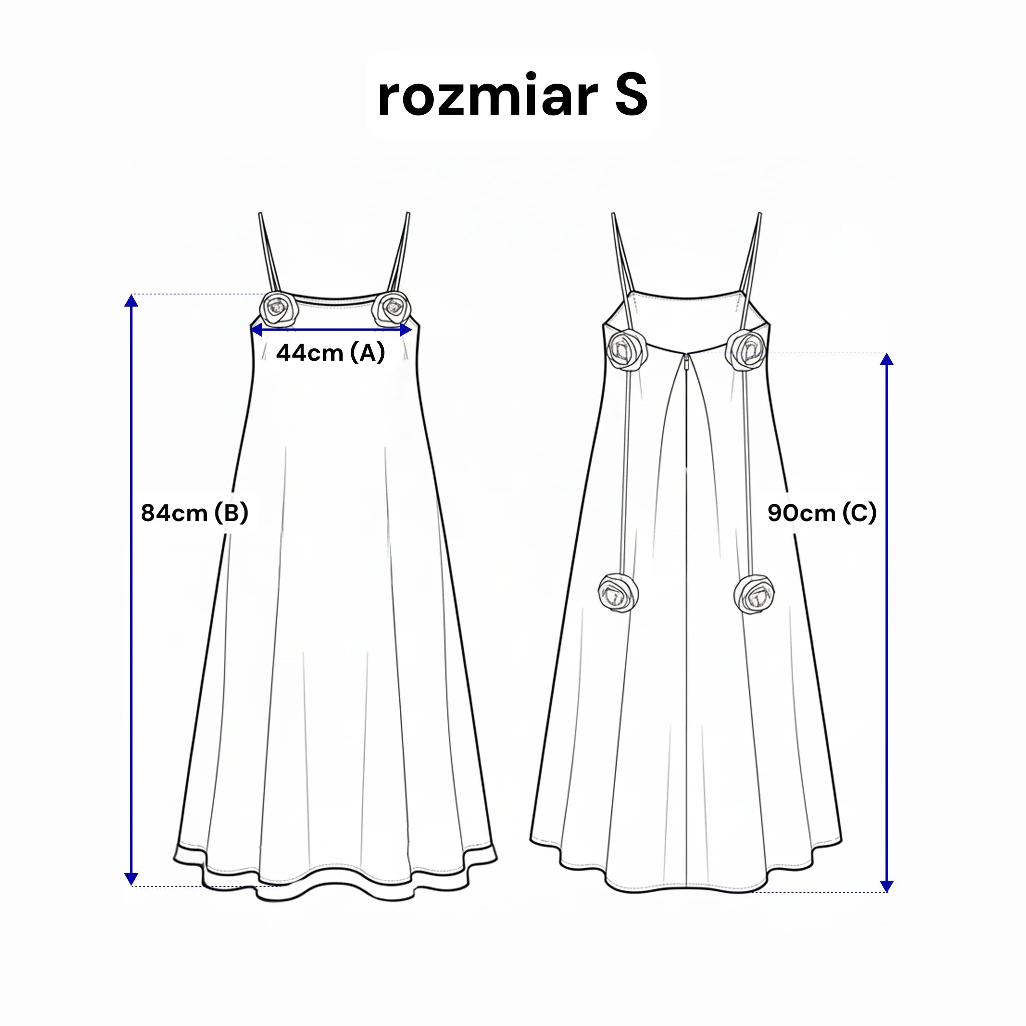 Sukienka na ramiączkach z różami - rozkloszowana z kontrafałdą i kieszeniami. Kolor Ciemny beż