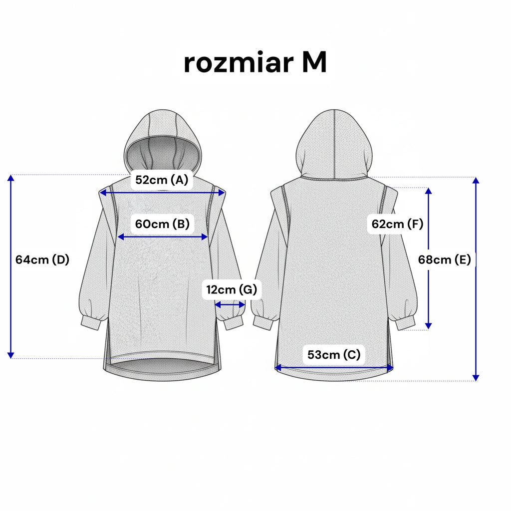 Bluza baranek z kapturem - Bastet by Agnieszka Włodarczyk. Kolor Karmelowy