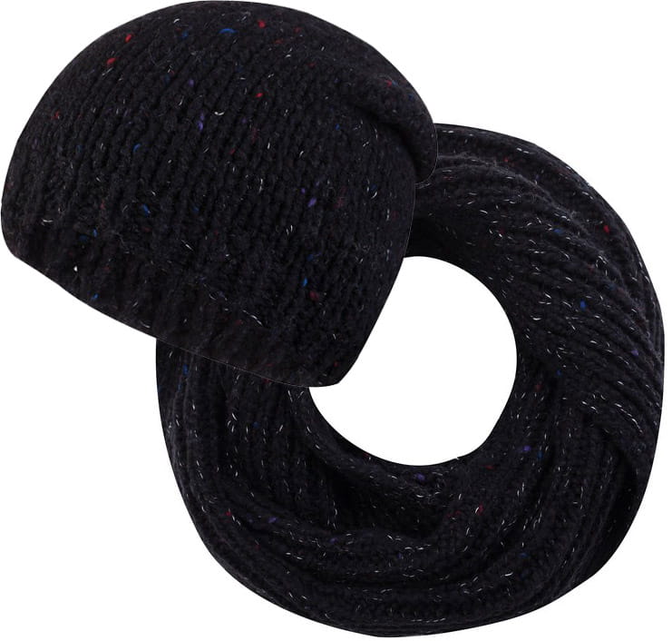 Komplet (Czapka+ Komin), Model: Ameli-Komplet (Czapka + Komin), Kolor: czarny, Skład materiału: 33% Akryl; 25% Wełna; 20% Poliester; 14% Nylon; 8% Wiskoza, Rozmiar: Uniwersalny (54-60) (Komplet (Czapka+ Komin), zdjęcie 6)