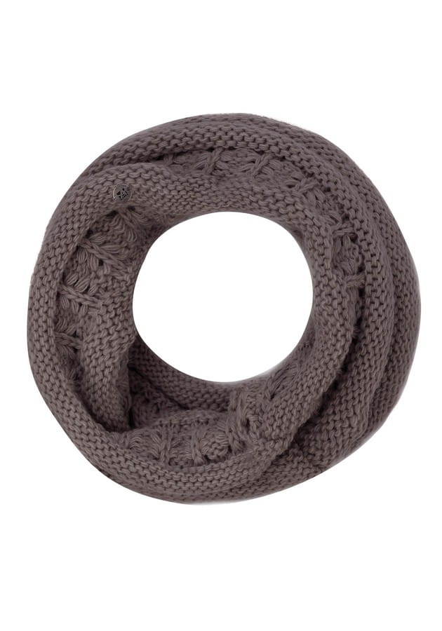 Komin Damski, Model: Liana-Komin, Kolor: khaki, Skład materiału: 47% Poliakryl; 30% Wełna; 12% Alpaka; 11% Poliamid