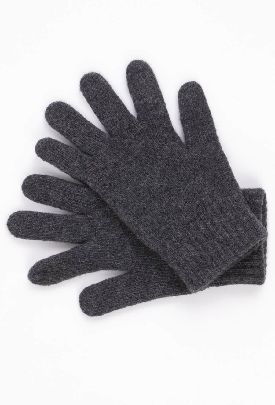 Rękawiczki, Model: Rękawiczki*01, Kolor: grafitowy, Skład materiału: 80% Wełna; 20% Poliamid, Przeznaczenie: Jesień/Zima, Rozmiar: Uniwersalny (Rękawiczki, zdjęcie 2)