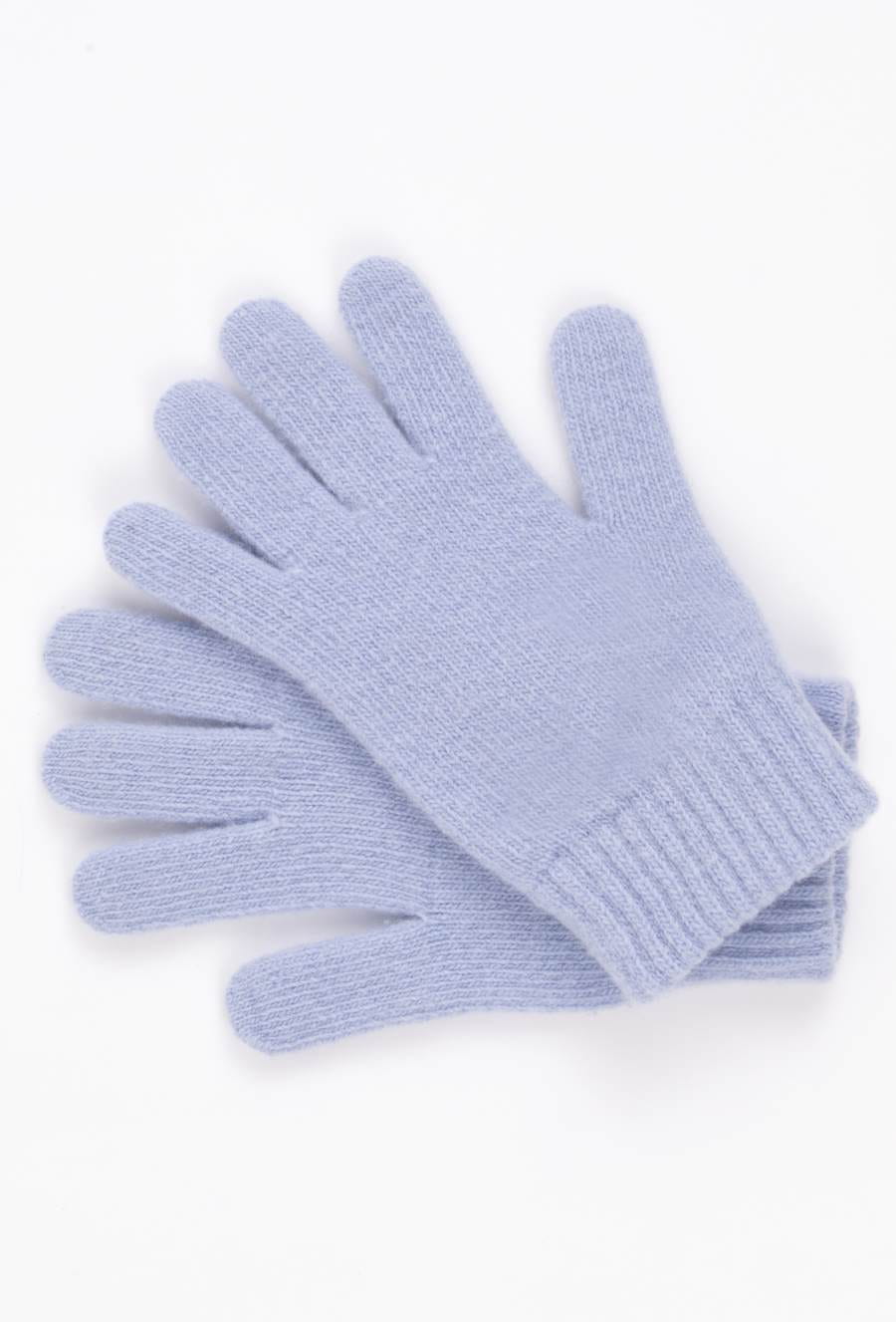 Rękawiczki, Model: Rękawiczki*01, Kolor: błękitny, Skład materiału: 80% Wełna; 20% Poliamid, Przeznaczenie: Jesień/Zima, Rozmiar: Uniwersalny (Rękawiczki, zdjęcie 2)