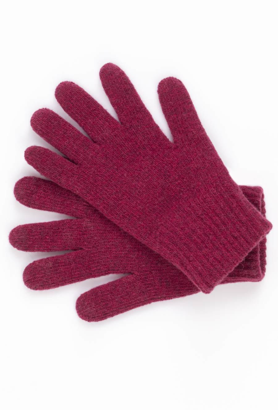 Rękawiczki, Model: Rękawiczki*01, Kolor: fuksja, Skład materiału: 80% Wełna; 20% Poliamid, Przeznaczenie: Jesień/Zima, Rozmiar: Uniwersalny (Rękawiczki, zdjęcie 2)