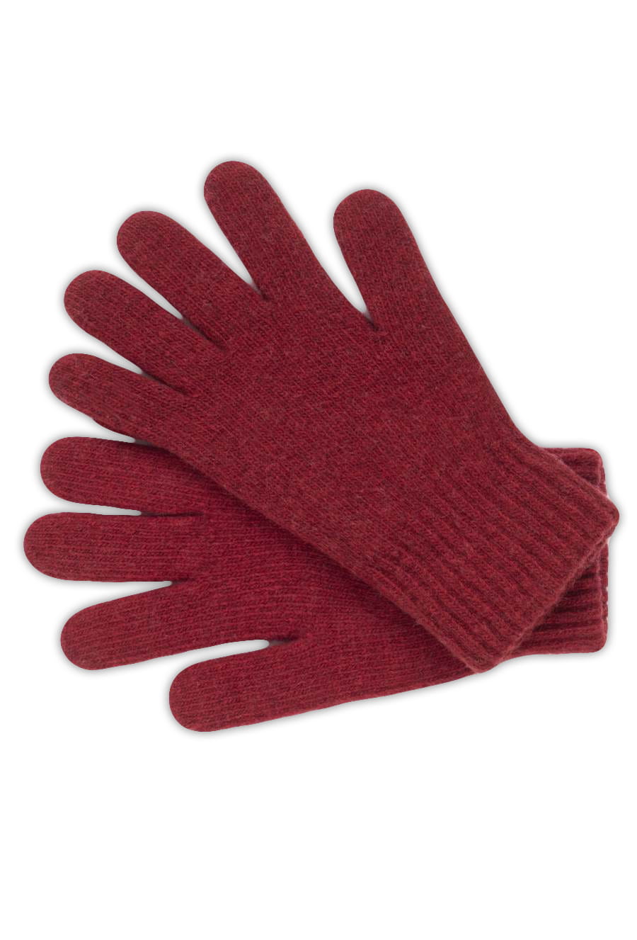 Rękawiczki, Model: Rękawiczki*01, Kolor: wino, Skład materiału: 80% Wełna; 20% Poliamid, Rozmiar: Uniwersalny (Rękawiczki, zdjęcie 2)