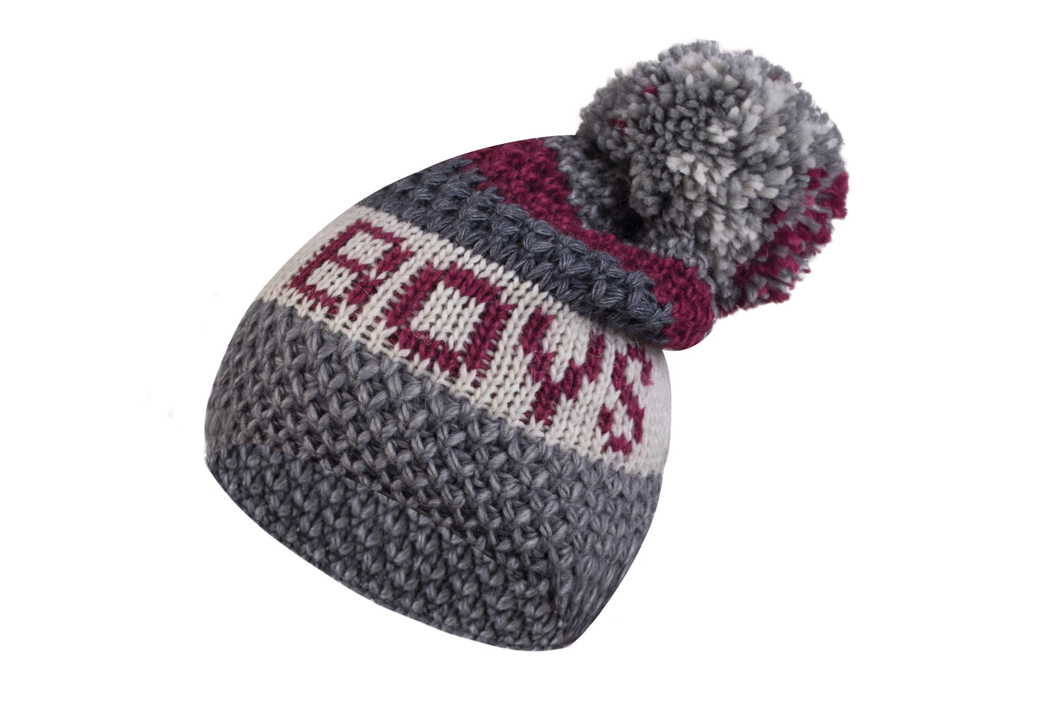 Czapki, Model: Fabia, Kolor: szary, Skład materiału: 30% Wełna; 30% Akryl; 20% Alpaka; 20% Moher, Przeznaczenie: Jesień/Zima, Rozmiar: Uniwersalny (54-60) (Czapki, zdjęcie 3)