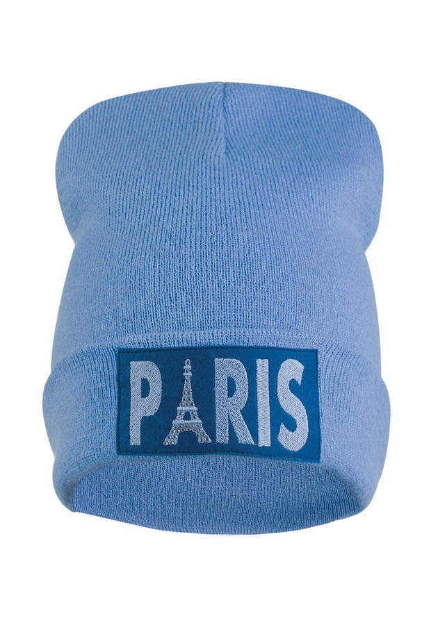 Czapka Damska, Model: Paria, Kolor: niebieski, Skład materiału: 80% Akryl; 20% Wełna, Rozmiar: Uniwersalny (54-60)