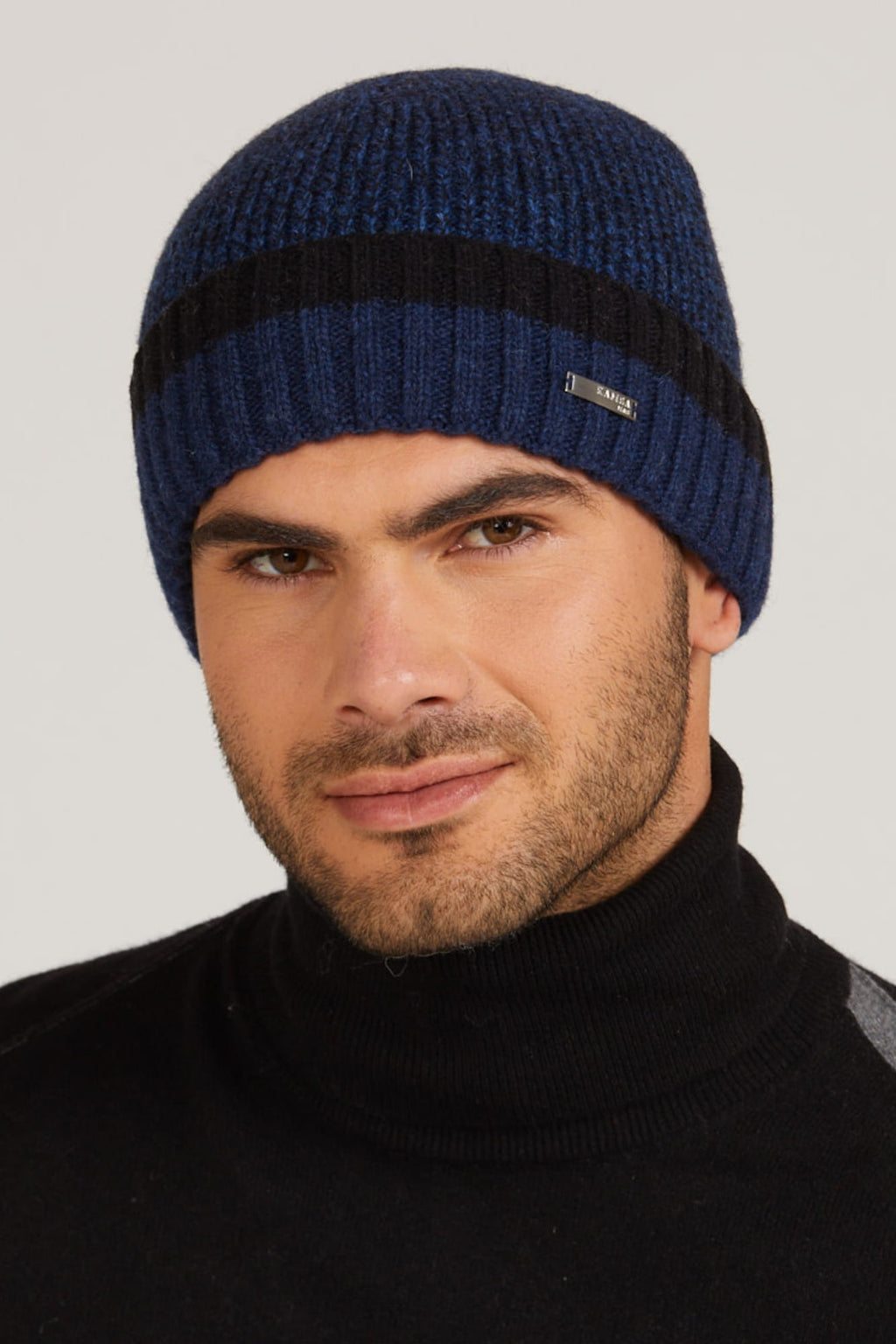 Czapki, Model: Zorro, Kolor: granatowy, Skład materiału: 80% Wełna; 20% Poliamid, Rozmiar: Uniwersalny (54-62)