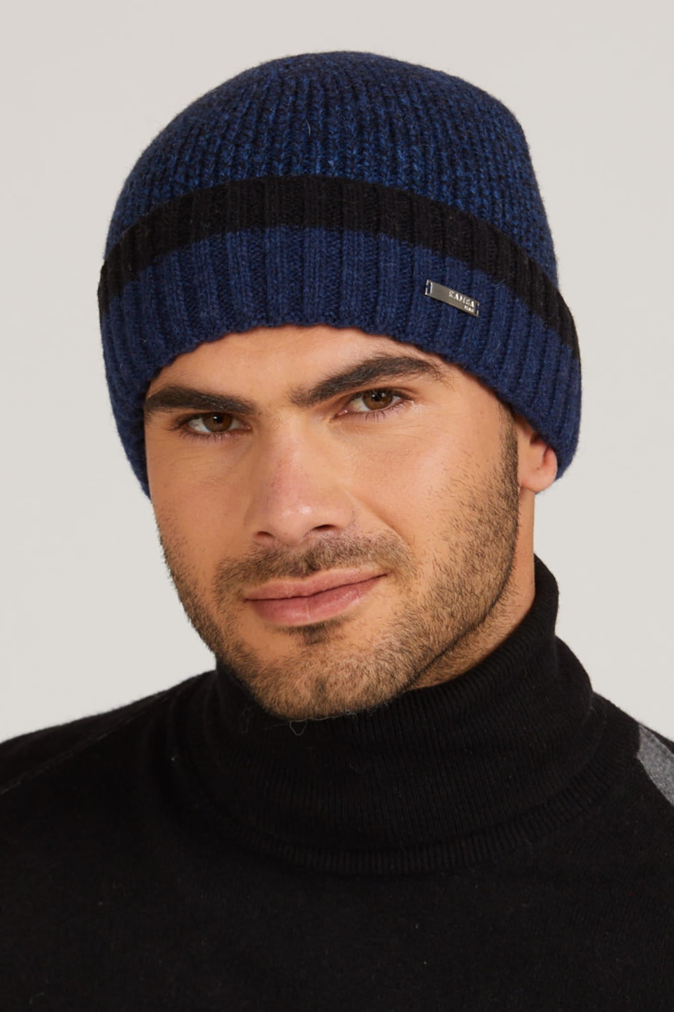 Czapki, Model: Zorro, Kolor: granatowy, Skład materiału: 80% Wełna; 20% Poliamid, Rozmiar: Uniwersalny (54-62)