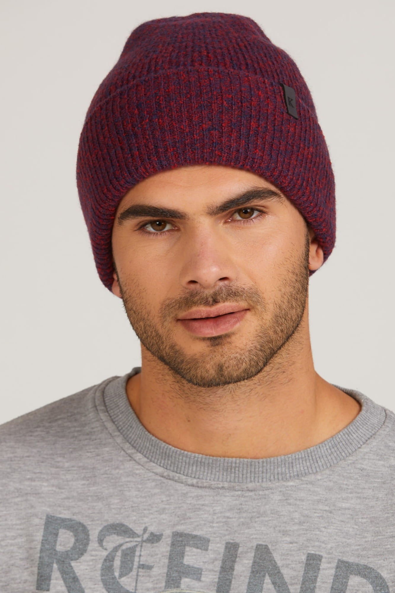 Czapka męska ORAZIO w kolorze mix rudy, pasująca do różnych stylizacji | KAMEA | Spironik.pl