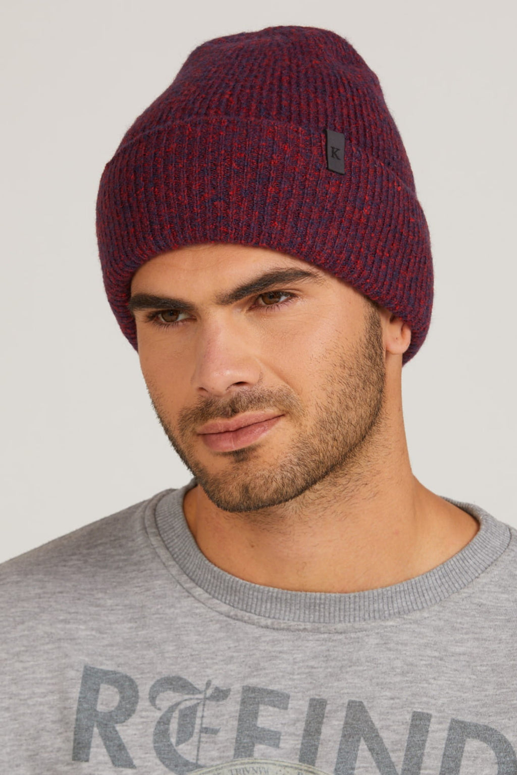 Čepice, Model: Orazio, Barva: cihlová, Složení materiálu: 32% Poliakryl; 27% Polyamid; 26% Bavlna; 14% Vlna; 1% Elastan, Určení: Podzim/Zima, Velikost: Univerzální (54-62) (Čepice, fotografie 2)