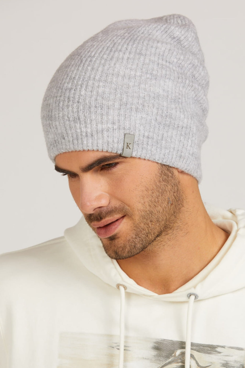 Czapka Męska, Model: Orazio, Kolor: szary, Skład materiału: 32% Poliakryl; 27% Poliamid; 26% Bawełna; 14% Wełna; 1% Elastan, Przeznaczenie: Jesień/Zima, Rozmiar: Uniwersalny (54-62) (Czapka Męska, zdjęcie 7)