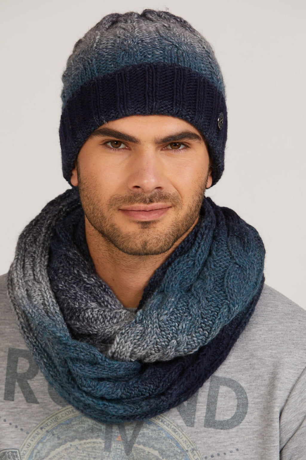 Čepice, Model: Rosario, Barva: džínová, Složení materiálu: 55% Poliakryl; 25% Vlna; 20% Alpaka, Velikost: Univerzální (54-62) (Čepice, fotografie 10)