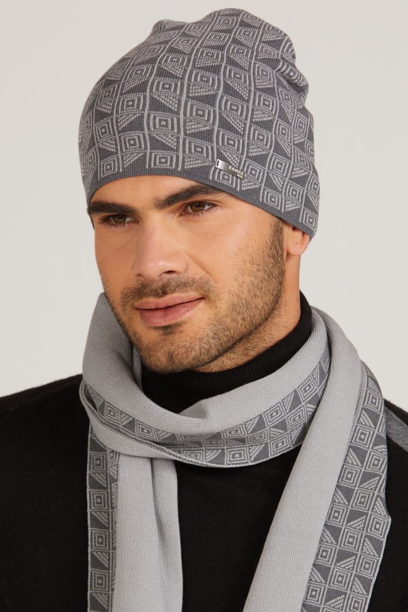 Čepice, Model: Rafael, Barva: grafitová, Složení materiálu: 97% Viskóza; 3% Elastan, Velikost: Univerzální (54-62)