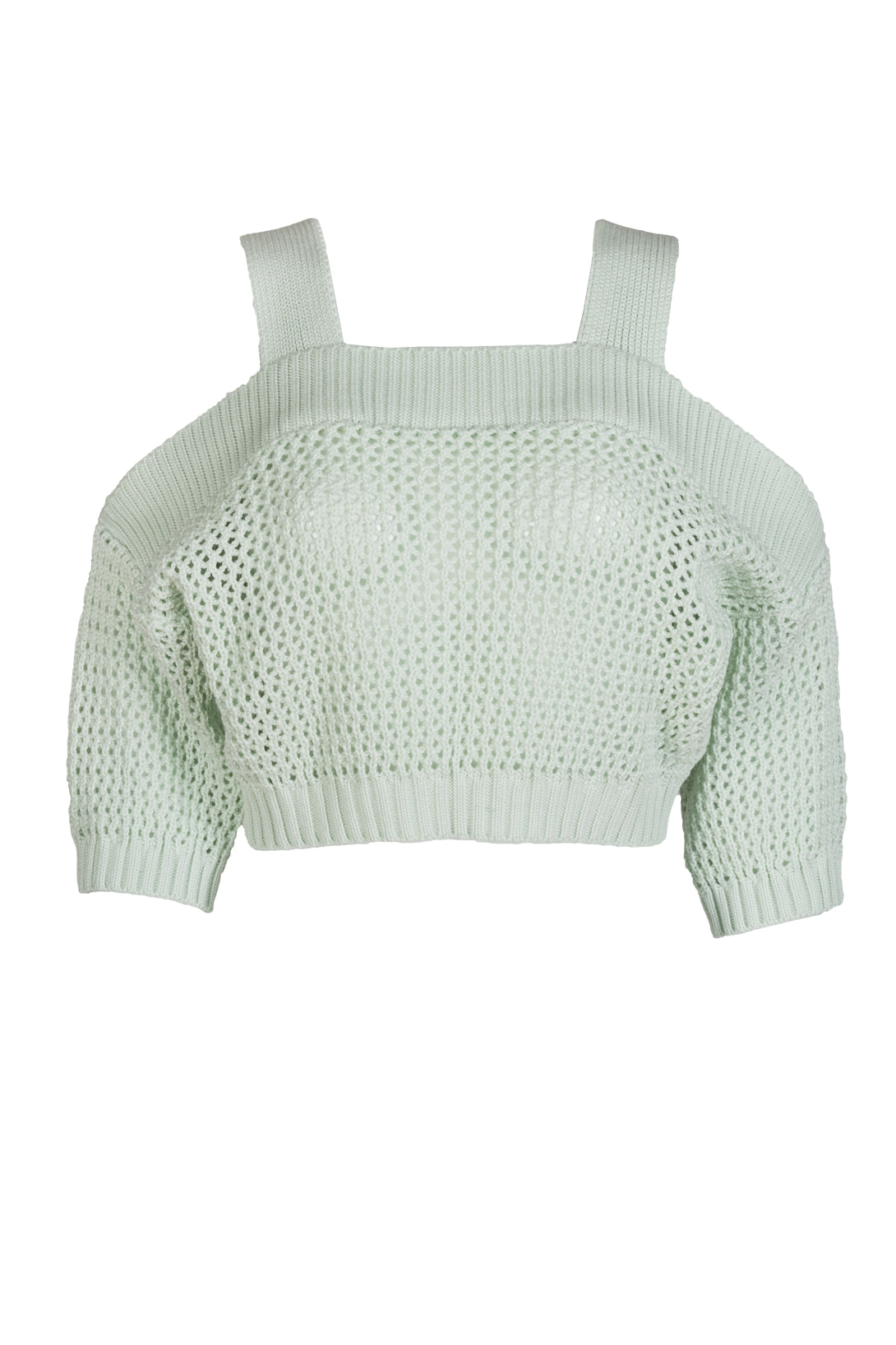 Top Damski, Model: Aurora, Kolor: pistacja, Skład materiału: 50% Bawełna ; 50% Akryl (Top Damski, zdjęcie 2)