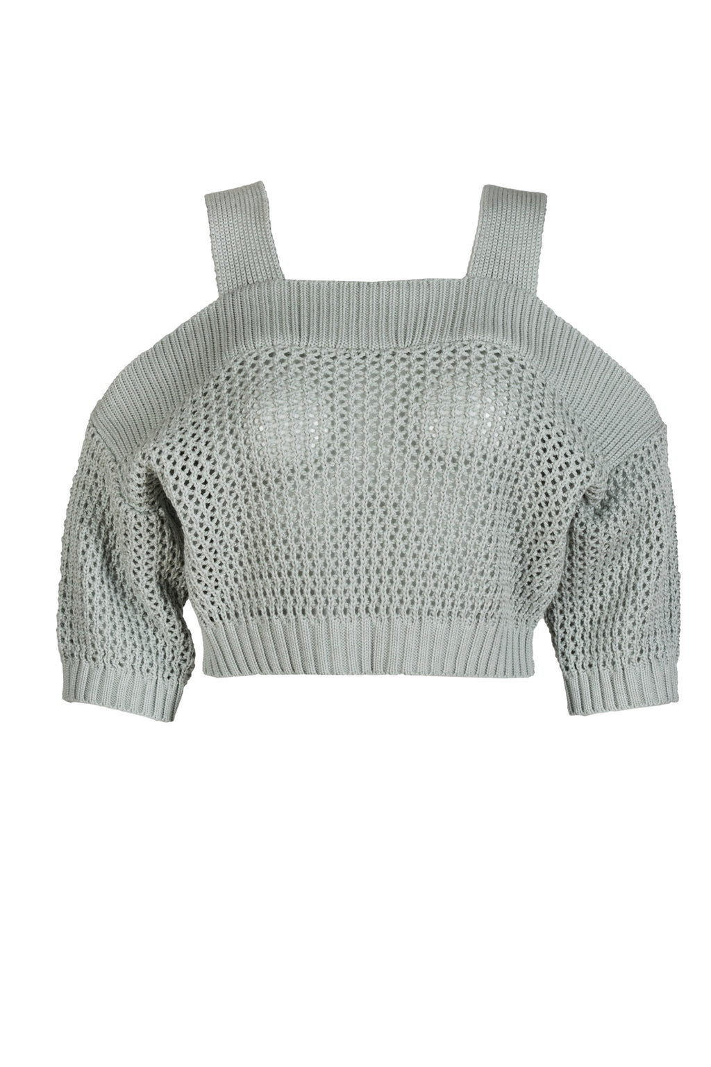 Top Damski, Model: Aurora, Kolor: szary, Skład materiału: 50% Bawełna ; 50% Akryl (Top Damski, zdjęcie 2)