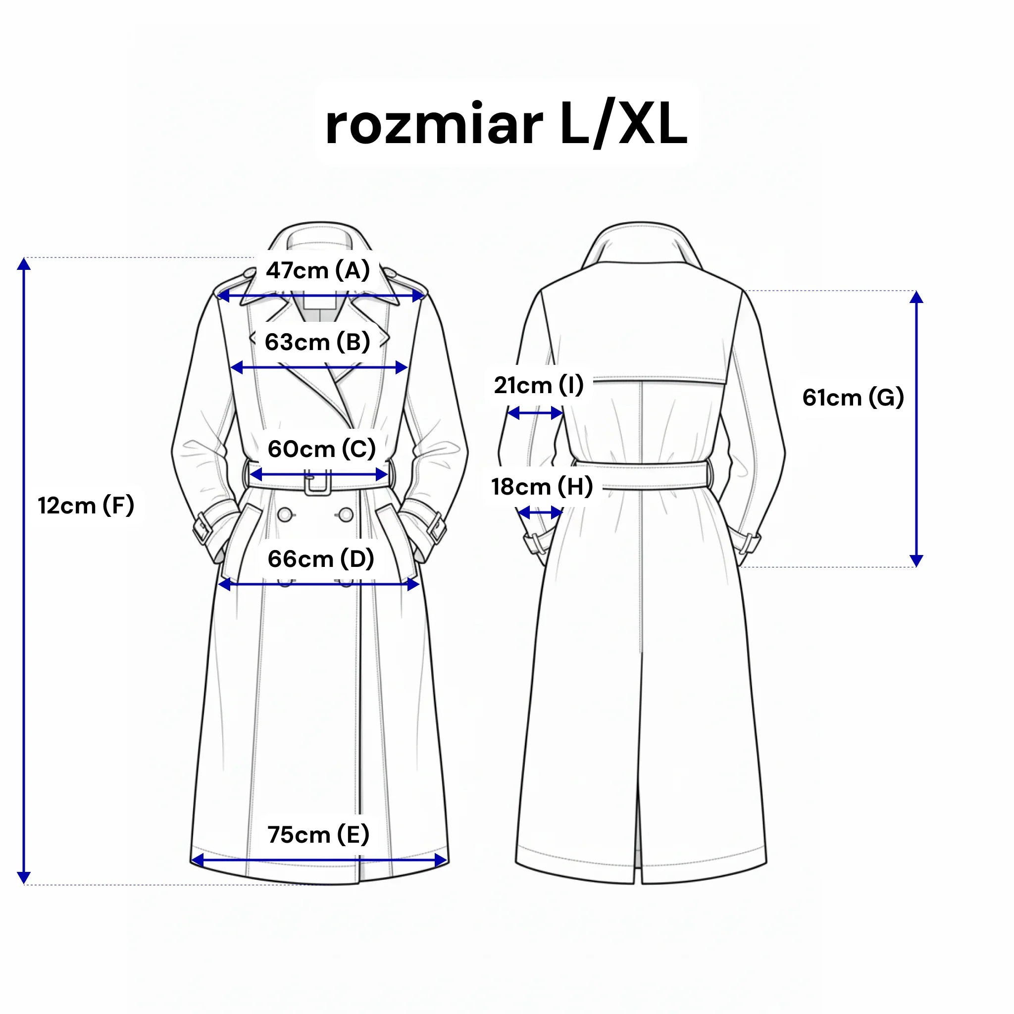 Długi płaszcz jeansowy - wstawki z ekoskóry