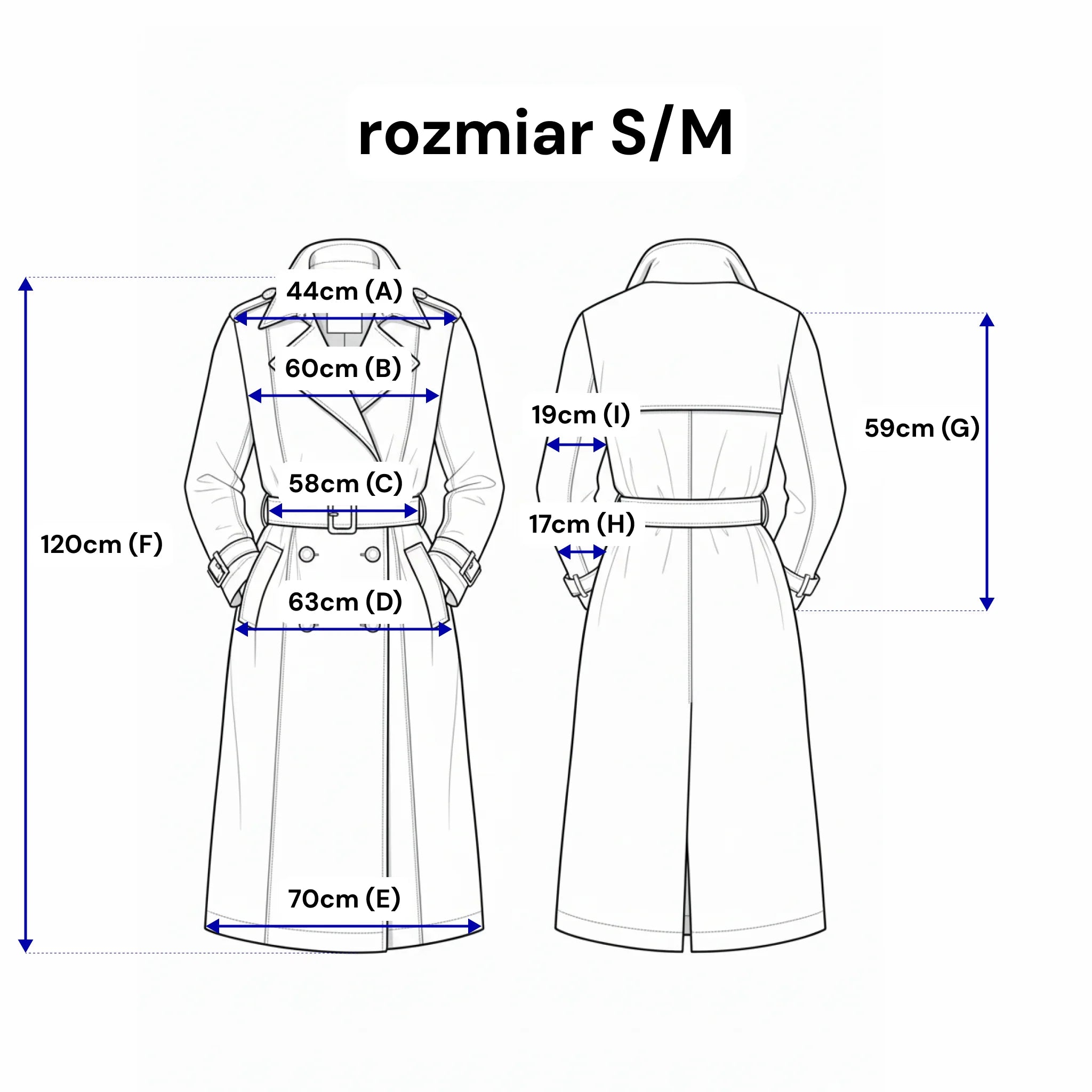 Długi płaszcz jeansowy - wstawki z ekoskóry