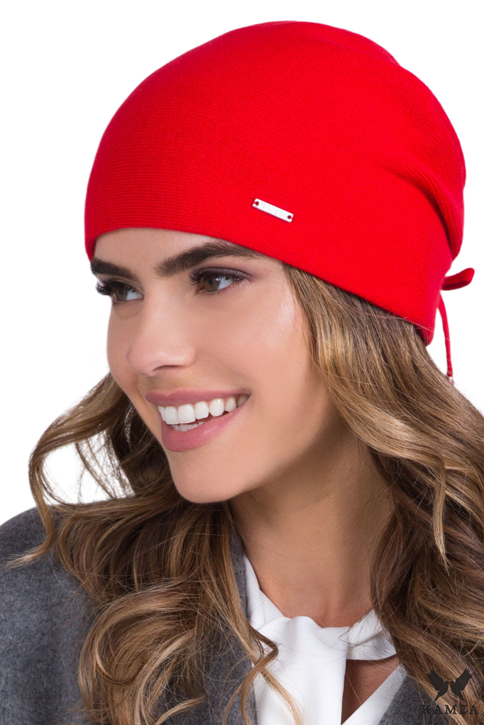 Czapki, Model: Gloria, Kolor: łososiowy, Skład materiału: 50% Akryl; 30% Wełna; 20% Poliamid, Przeznaczenie: Jesień/Zima, Rozmiar: Uniwersalny (54-60)