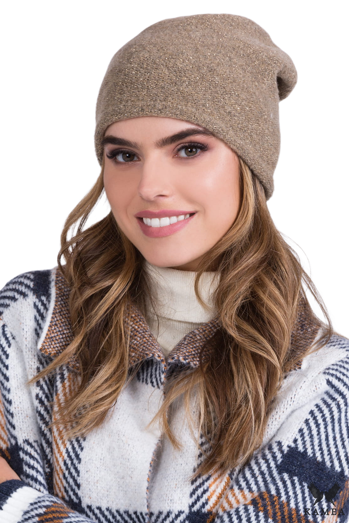 Čepice, Model: Libra, Barva: tmavě béžová, Složení materiálu: 40% Vlna; 29% Nylon; 24% Akryl; 5% Polyester; 2% Elastan, Velikost: Univerzální (54-60)