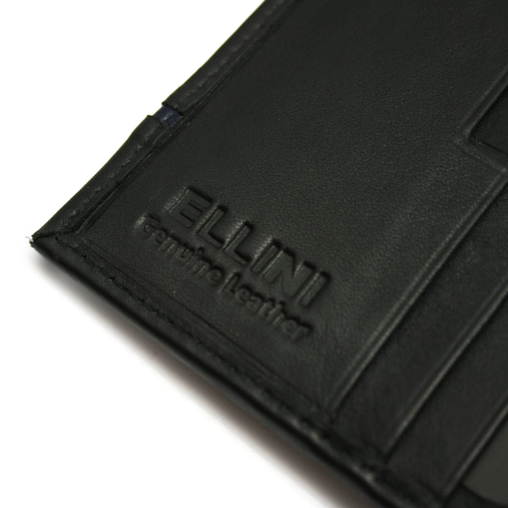 Skórzany portfel męski z matowym wykończeniem i systemem RFID Secure chroniącym karty | Ellini | Spironik.pl