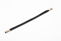 Ledergürtel mit Pferdehaar. Farbe: Schwarz