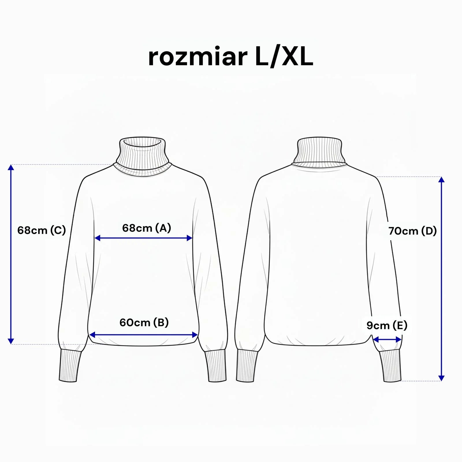 Gładki golf sweterkowy - Bastet by Agnieszka Włodarczyk. Kolor Beżowy