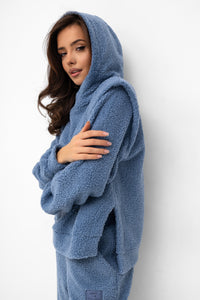 Lamb Hoodie - Bastet by Agnieszka Włodarczyk. Color: Blue