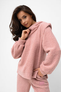 Lamb Hoodie - Bastet by Agnieszka Włodarczyk. Pink