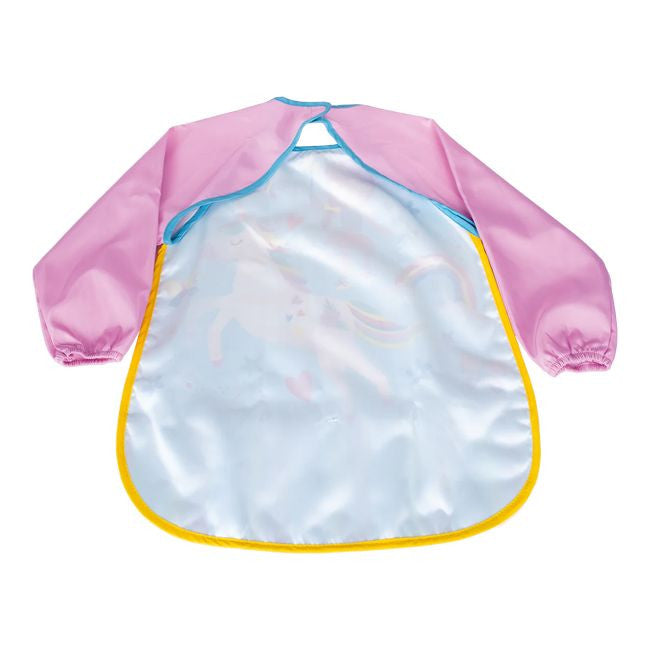 Detal materiału fartuszka z motywem Tęczowych Wróżek, ukazujący kolorowe nadruki | Floss & Rock | Spironik.pl