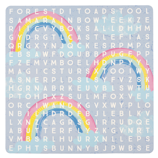 Zestaw Tęczowe Wróżki w użyciu, dzieci bawią się w kółko-krzyżyk na magnetycznej planszy | Floss & Rock | Spironik.pl