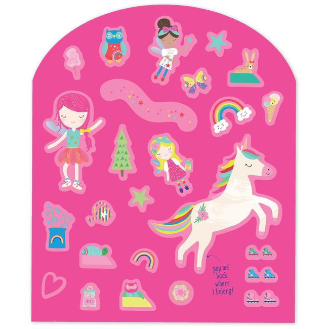 Detal materiału zestawu naklejek, pokazujący ich jakość i wykonanie | Floss & Rock | Spironik.pl