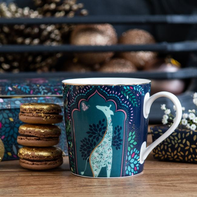 Kubek porcelanowy z kolekcji India, prezentujący luksusowe wykończenie | Pimpernel | Spironik.pl