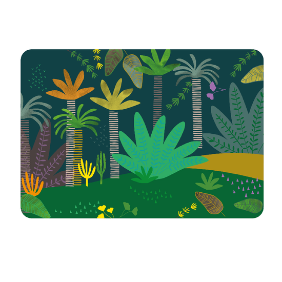 Detal kolorowych postaci dinozaurów i jaskiniowców w zestawie magnetycznym | Floss & Rock | Spironik.pl