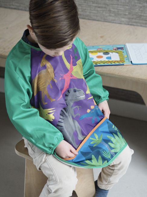 Widok fartuszka z boku, ukazujący jego funkcjonalny design i kolorowy wzór | Floss & Rock | Spironik.pl